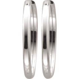 Große Creolen 38mm Sterling Silber 925 poliert