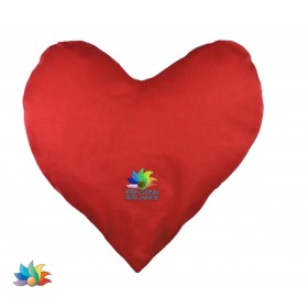 Herzkissen Set Natur Rosenquarz Herz Baumwolle