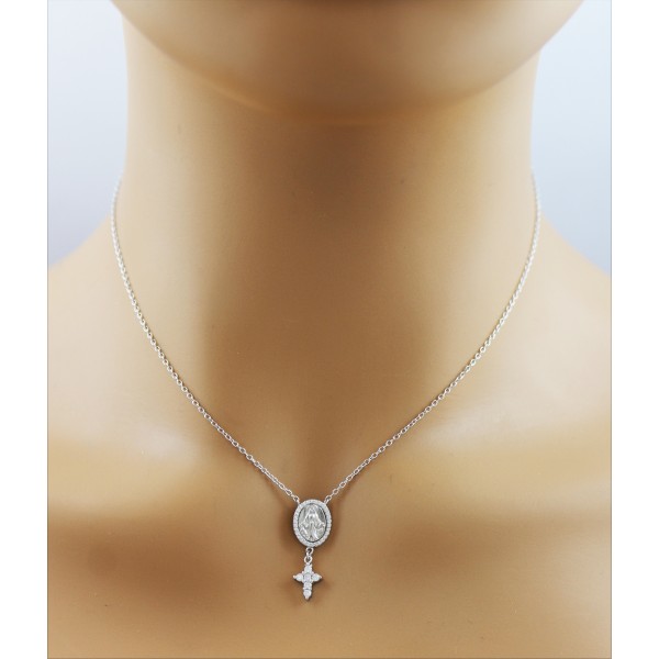 Halskette mit St. Christophorus-Anhänger aus Silber – Elise & moi