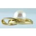 Weißer Perlen Anhänger Gelb Gold 585 Diamant 0,02ct W/P Süßwasserzuchtperle 1 Diamantanhänger_02