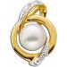 Weißer Perlen Anhänger Gelb Gold 585 Diamant 0,02ct W/P Süßwasserzuchtperle 1 Diamantanhänger_01