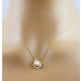 Weißer Perlen Anhänger Gelb Gold 585 Diamant 0,02ct W/P Süßwasserzuchtperle 1 Diamantanhänger_2