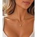 Solitär Anhänger Gelbgold Weißgold 585 14K Brillant 0.10ct.