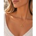 Herz Anhänger Gelbgold 333 8 Karat Solitär Zirkonia Stein