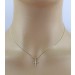 Kreuz Anhänger Gelbgold 585 14 Karat Brillanten 0.06ct TW VSI 