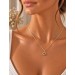Tricolor Dreifach Endlosknoten Anhänger  585 14k Gelb/Weiß/Rosegold
