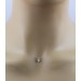 Solitär Anhänger 0.10ct F Vsi. Weißgold 585 14K Lab Grown Diamond 
