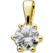 Solitär Anhänger 0.25ct FVsi Gelbgold 585 14K Lab Grown Diamond