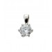 Solitär Anhänger 0,50ct Weißgold 585 14K Lab Grown Diamond 