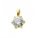 Solitär Anhänger 1.00ct  F Vsi Gelbgold 585 14K Lab Grown Diamond IGI Zertifikat