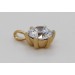 Solitär Anhänger 2.00ct Gelbgold 585 14K Lab Grown Diamond IGI Zertifikat