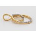 Diamantanhänger Gelbgod Weißgold 585 14K Diamanten 0.08ct