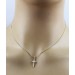 Kreuz Anhänger Gelbgold 333 13 weiße Zirkonia 8 Karat