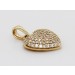 Herz Diamant Anhänger Gelbgold 585 14 Karat 85 Brillanten 0.37ct VSI