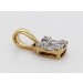 Diamant  Anhänger Gelbgold 585 14 Karat Brillanten 0.10ct. TW VSI