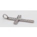 Kreuz Diamant Anhänger Weißgold 585 14 Karat 21 Brillanten 0.35ct VSI