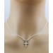 Diamanten Kreuz Anhänger Weißgold 585 14 K 0.15ct TW VSI