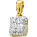 Brillant Anhänger Gelbgold 585 14 Karat Diamanten 0.17ct