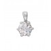 Solitär Anhänger 0.75ct F VSI Weißgold 585 14K Lab Grown Diamant 