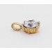 Brillant Anhänger 0.75ct F VSI Gelbgold 585 14K Lab Grown Diamant 