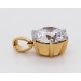 Brillant Anhänger 1.50ct F VSI Gelbgold 585 14K Lab Grown Diamant IGI Zertifikat