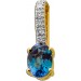 Alexandrit Anhänger Gelbgold 585 14K Lab Grown Alexandrit Lab Grown Diamanten