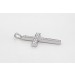 Kreuz Anhänger Weißgold 585 14K Lab Grown Diamanten 0.47ct