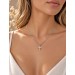 Kreuz Anhänger Weißgold 585 14K Lab Grown Diamanten 0.47ct