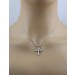 Kreuz Anhänger Weißgold 585 14K Brillanten 0.48ct