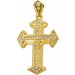 Kreuz Anhänger Gold 585 14 Karat Brillanten 0.22ct