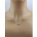 Herz Anhänger Weißgold 585 14K blaue Saphir Edelsteine 0.21ct