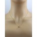 Alexandrit Anhänger Gelbgold 585 14K Lab Grown Diamanten
