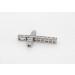 Kreuz Anhänger Platin 950 Natur Diamanten 0.25ct