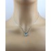 Blautopas Anhänger Platin 950 Swiss Blautopas 2.25ct Brillanten 0.25ct