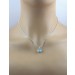 Blautopas Anhänger Platin 950 Swiss Blautopas 3ct Brillanten 0.03ct