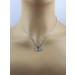 Tansanit Anhänger Platin 950 blauer Edelstein 2.25ct Brillanten 0.25ct