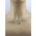 Smaragd Anhänger Platin 950 grüner Edelstein 0.75ct Brillanten 0.05ct