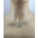 Smaragd Anhänger Platin 950 grüner Edelstein 0.75ct Brillanten 0.05ct