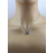 Tansanit Anhänger Platin 950 blaue Edelsteine 1.49ct