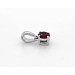 Solitär Anhänger Platin 950 pinker Natur Diamant 0.25ct