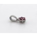 Solitär Anhänger Platin 950 pinker Natur Diamant 0.25ct