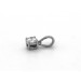 Solitär Anhänger Platin 950 Natur Diamant 0.25ct