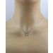 Solitär Anhänger Platin 950 Natur Diamant champagner 0.25ct