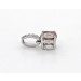 Morganit Anhänger Platin 950 rosa Edelstein 0.43ct Brillanten 0.05ct