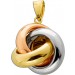 Trinity Knoten Anhänger Gold Weißgold Rosegold 585 14K