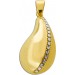 Tropfen Anhänger Gold 585 14 Karat halbmassiv
