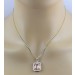Diamant Anhänger Gold 585 14K Natur Morganit Labor Diamanten 0.45ct 