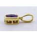 Amethyst Anhänger Gold 585 14K nat Afrikanischer Amethyst