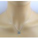 Blautopas Anhänger Platin 950 nat Swiss Bluetopas 1.03ct 