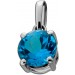 Blautopas Anhänger Platin 950 nat Swiss Bluetopas 1.03ct 